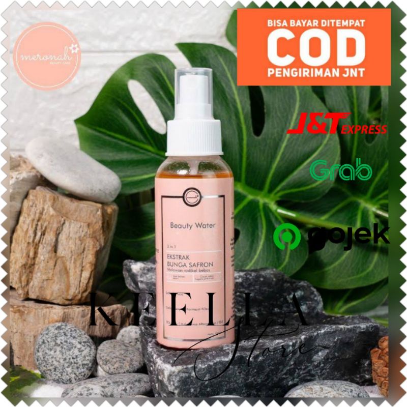 Beauty water 3in1 meronah facemist toner essence spray face mist menjaga kelembaban wajah