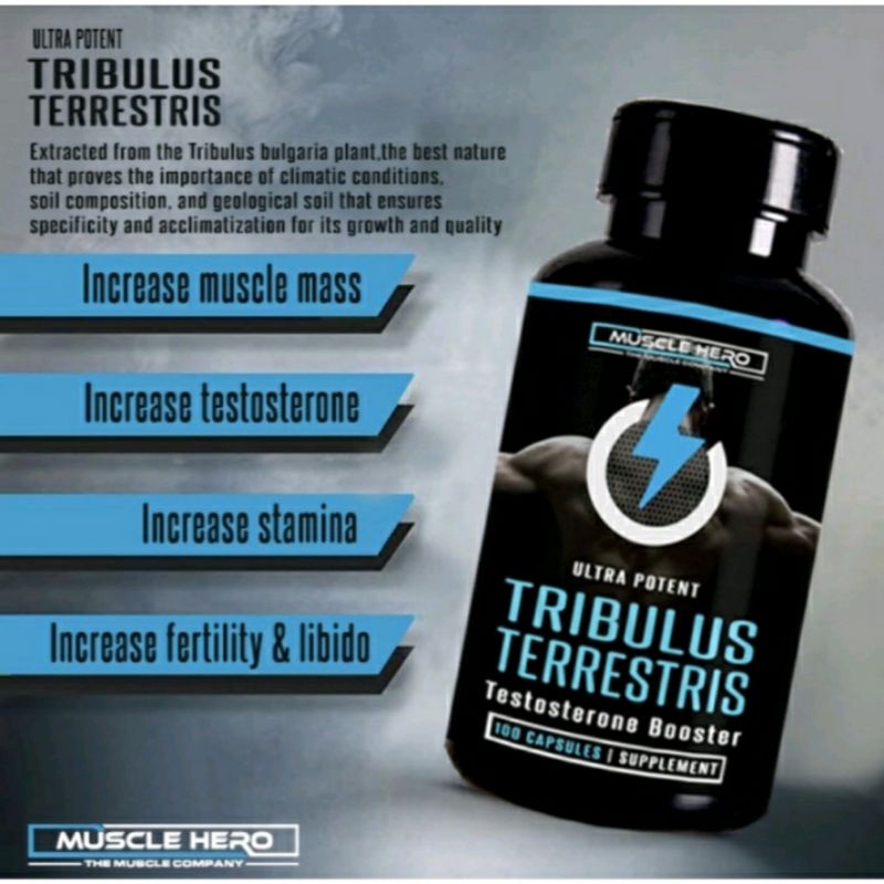 Tribulus Ultra Potent By Muscle Hero - Tribulus Terrestris Peningkat Testosterone Booster Stamina Ot
