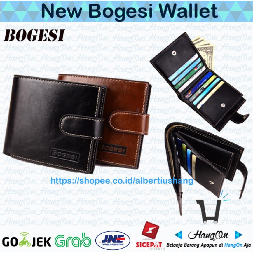 Bogesi Dompet Kulit Pria PU Leather Import