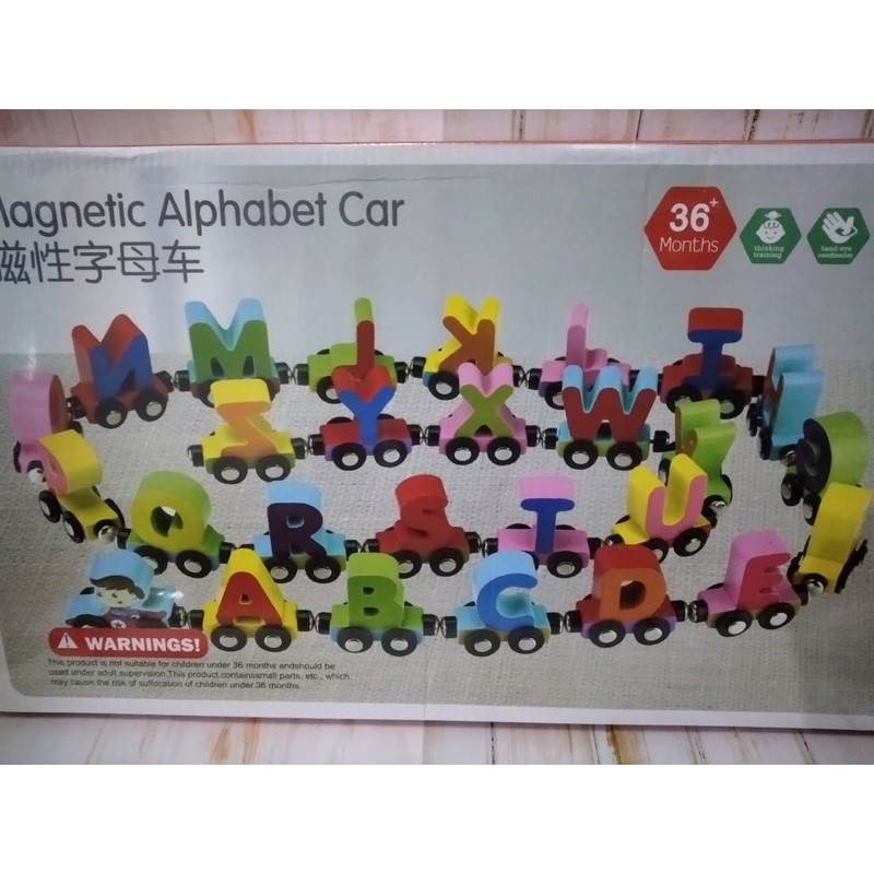 Magnetic alphabet car / Alphabet train