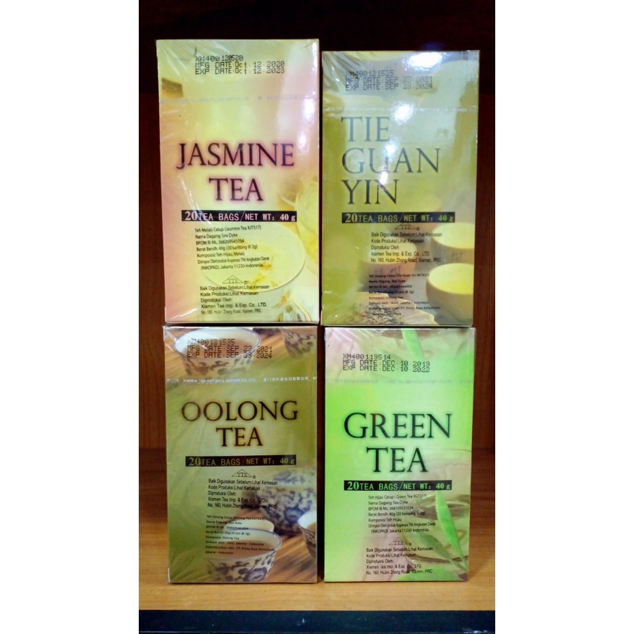 Sea Dyke Brand Chinese Tea 40gr Oolong / Jasmine / Green Teh Olong Melati Hijau