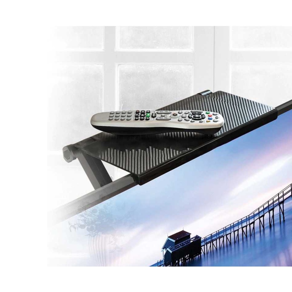 Rak Atas TV Monitor Tatakan remote modem wifi / Rak TV Top Shelf Display