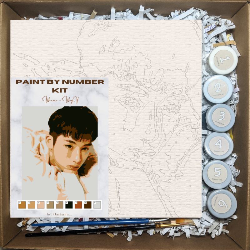 

Paint By Number [Winwin - NCT / WayV] | Painting Kit Kanvas | Kit lukis + freebies