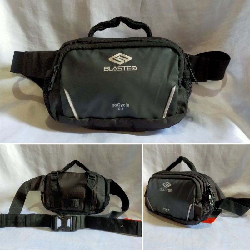 Tas pinggang stang sepeda - waist bag - bicycle bag - Blasted 44BL56 Original free rain cover