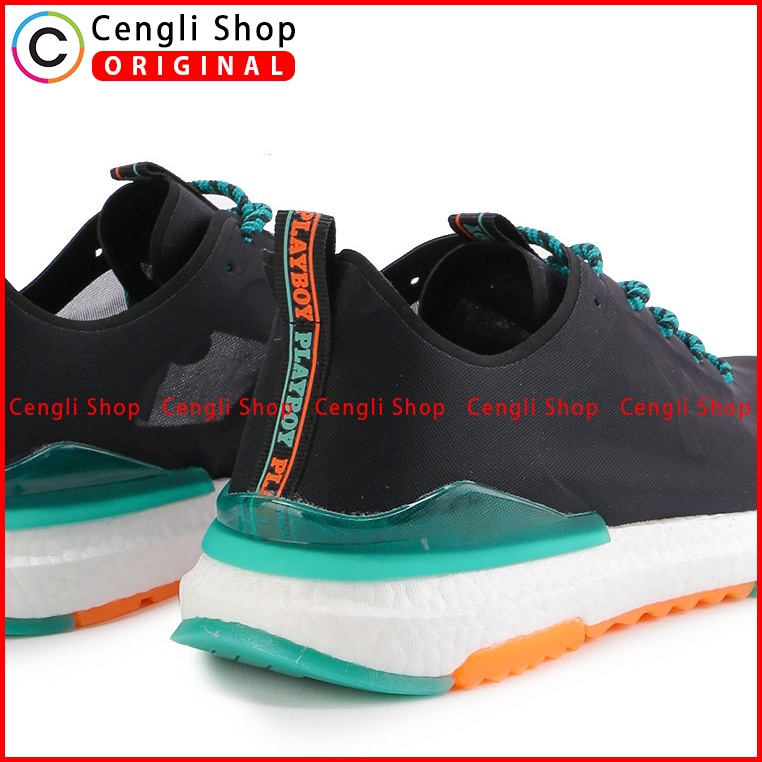 SEPATU PLAYBOY ORIGINAL SNEAKER CASUAL KETS PRIA TERBARU HITAM PL07