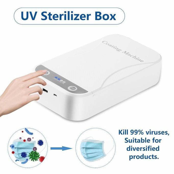 UV STERILIZER BOX STERIL DISINFEKTAN 99%!!UTK MASKER, UANG, HP DLL