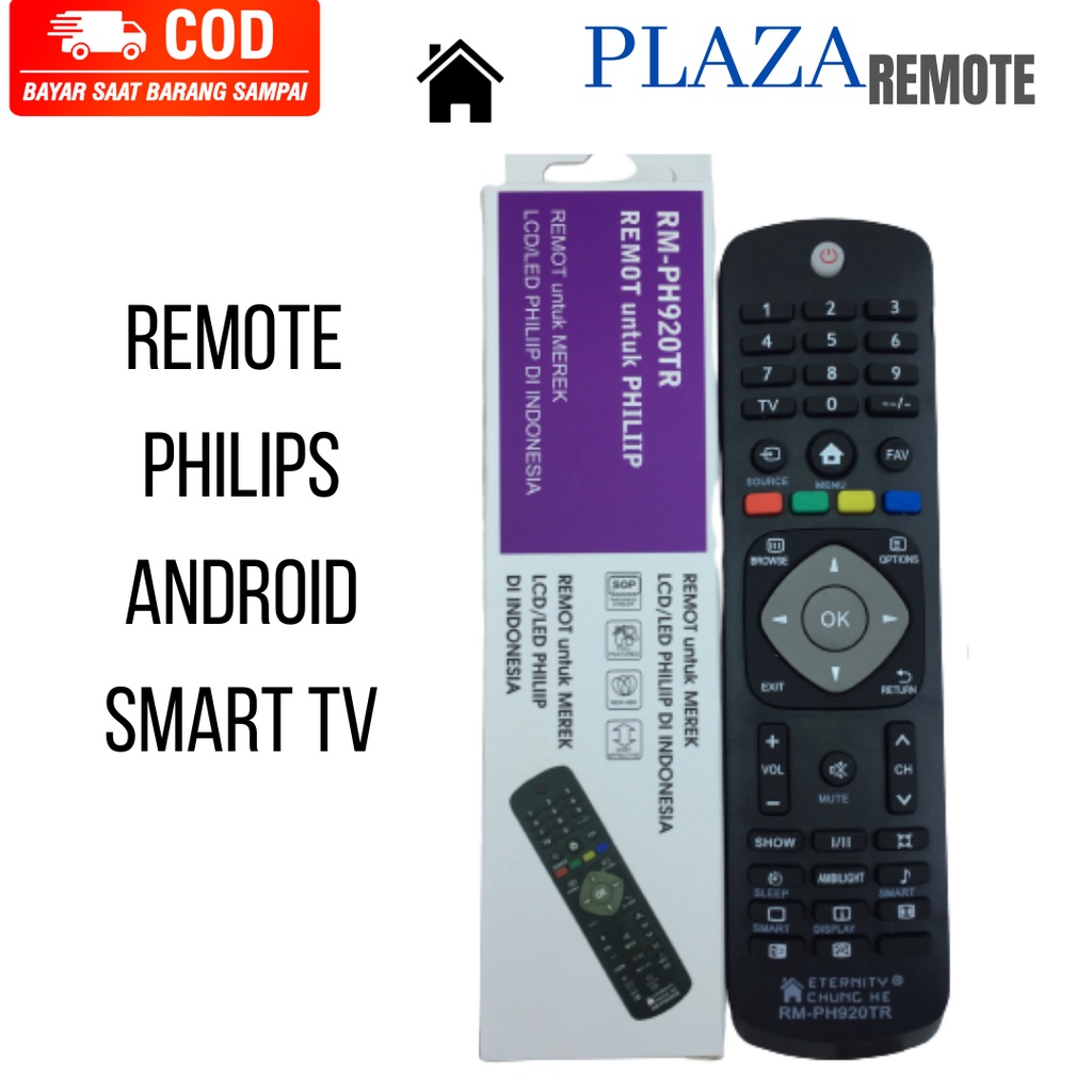 REMOTE TV LED PHILIPS MULTIFUNGSI SMART TV ANDROID CH920TR