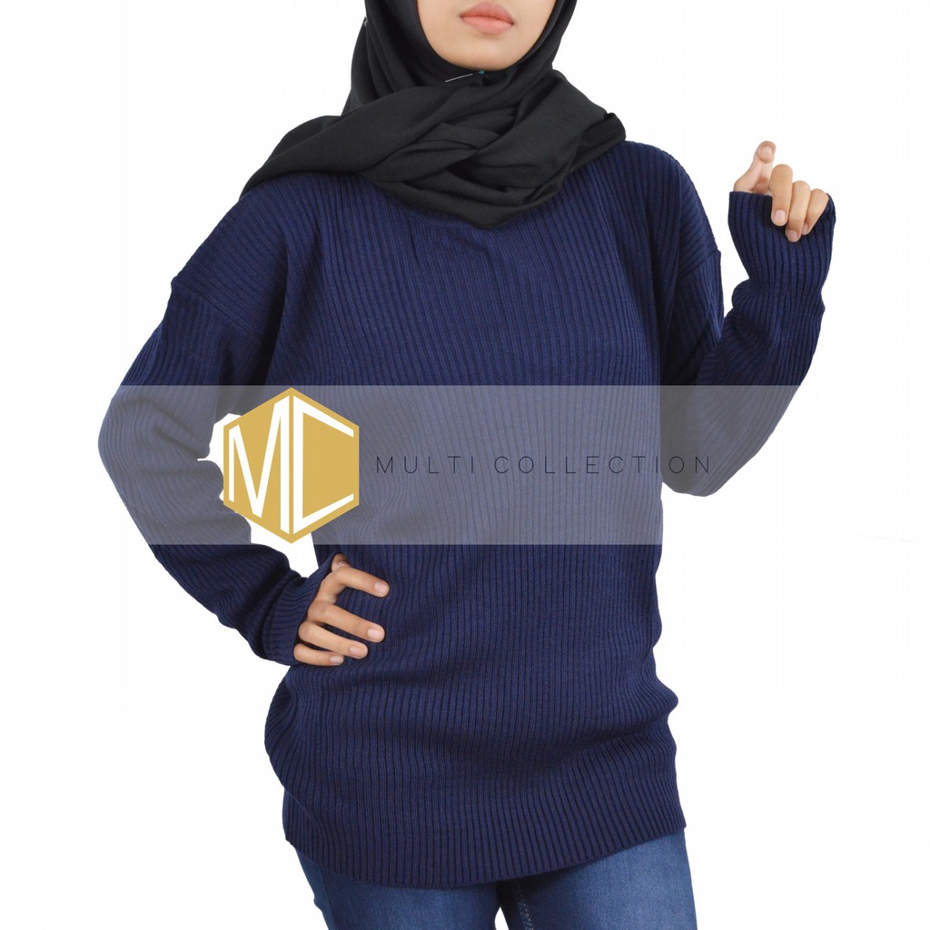 BOXY ABG PREMIUM - Baju Rajut Korea - Sweater Rajut Wanita - boxy sweater - sweater oversize - Rajut-6