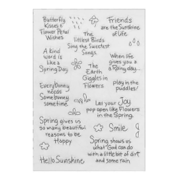 Clear Stamp (Stempel Transparan/Bening) - Hello Sunshine