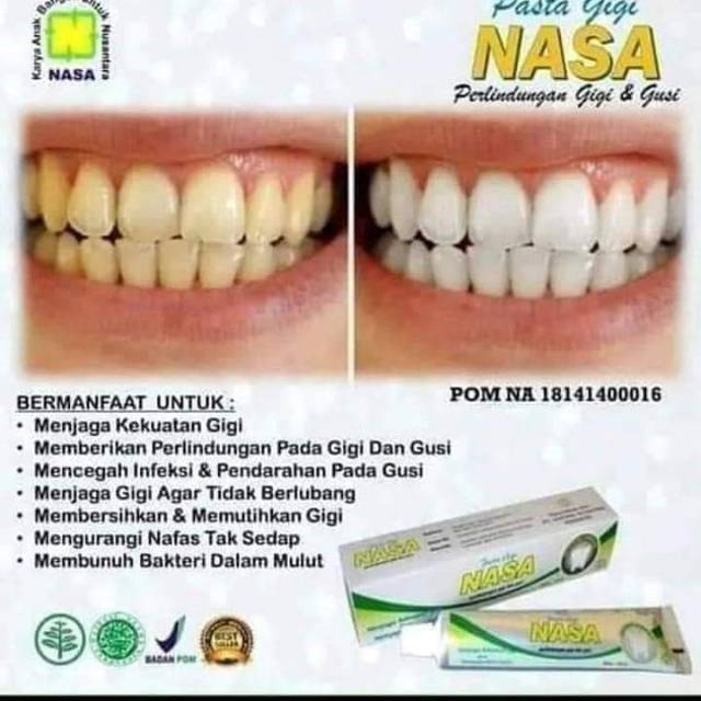 PASTA GIGI NASA/MERONTOKKAN KARANG GIGI