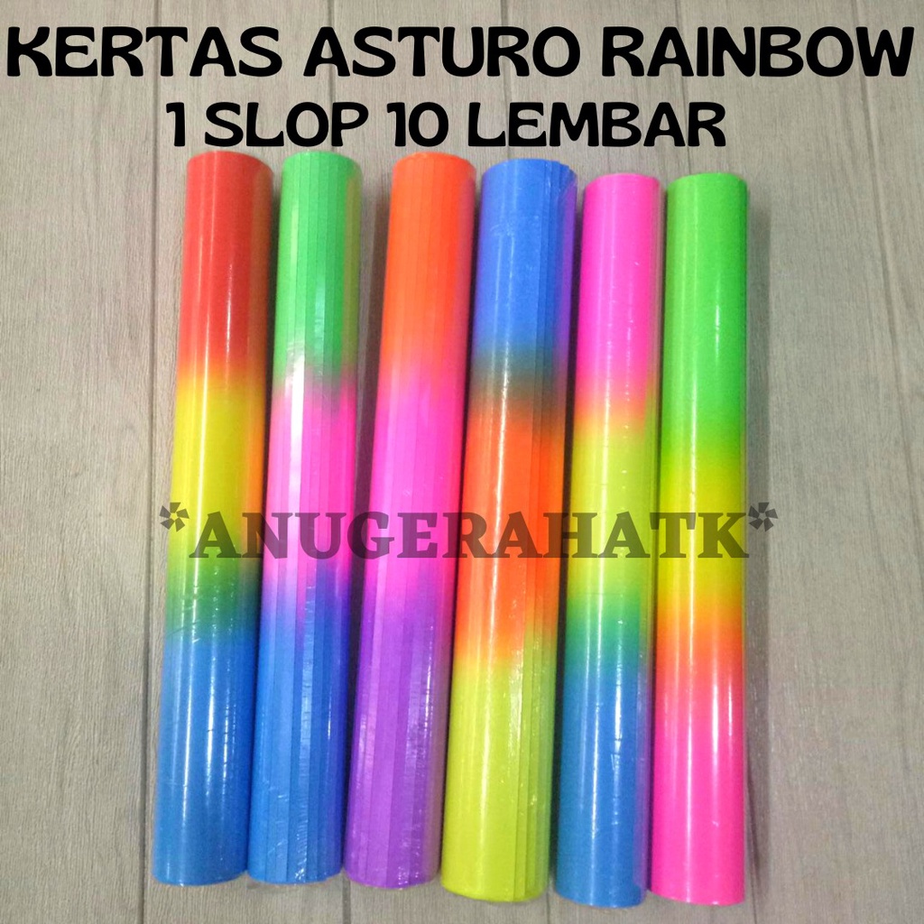 

1 SLOP= isi 10 Lbr Kertas karton Asturo Alaska / Paper florecent