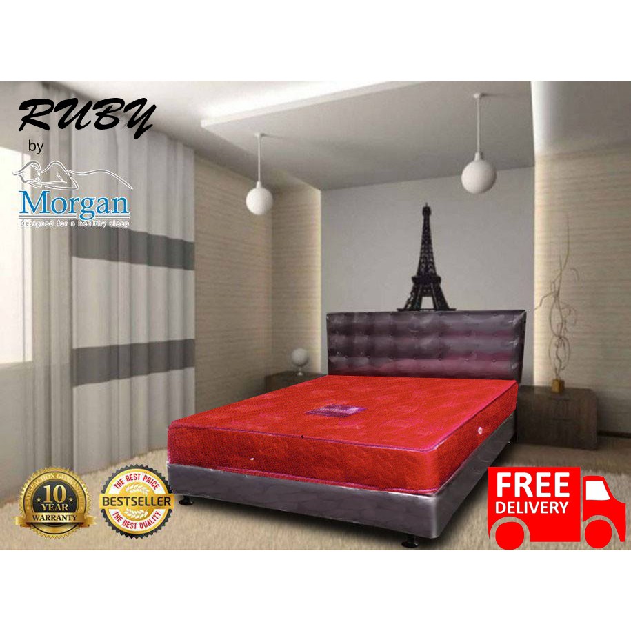 Morgan Springbed Full Set ukuran 160x200 Tebal 25 cm