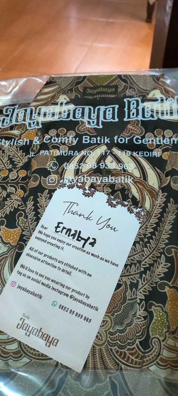 Kemeja Batik Pria Slimfit Jayabayabatik Wisnuartha