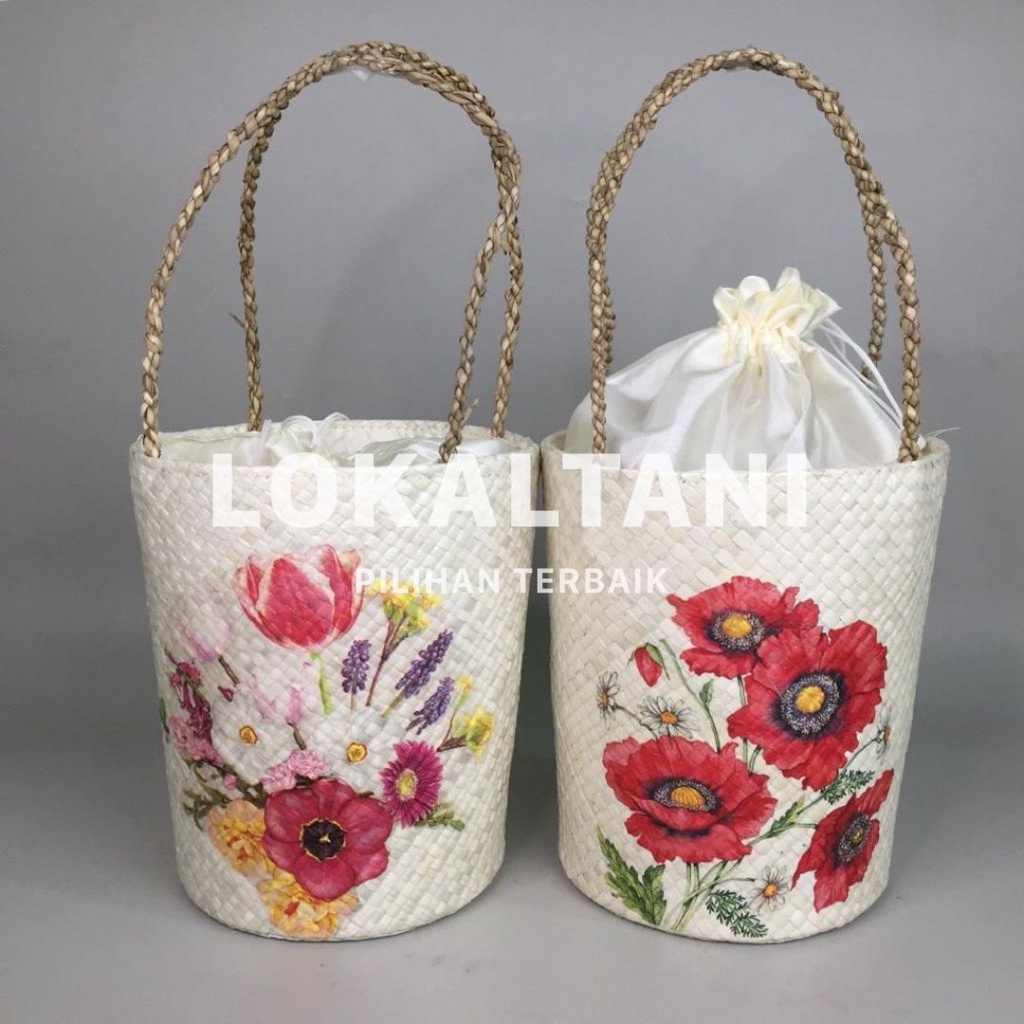 

Wadah Hampers/ Tas Hampers Lebaran Box Kue Kering/Tas Souvenir Anyam/Goodie Bag