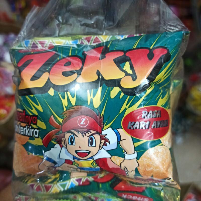 

Zeky Snack Jadul Rasa Kari Ayam Berhadiah Isi 10 Pcs Per Pack