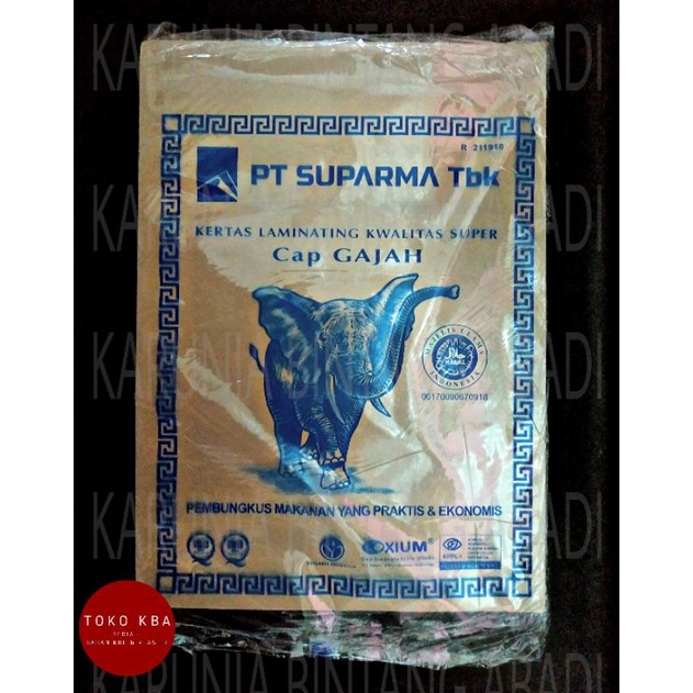 

Kertas nasi Gajah Kecil 25 x 35 cm