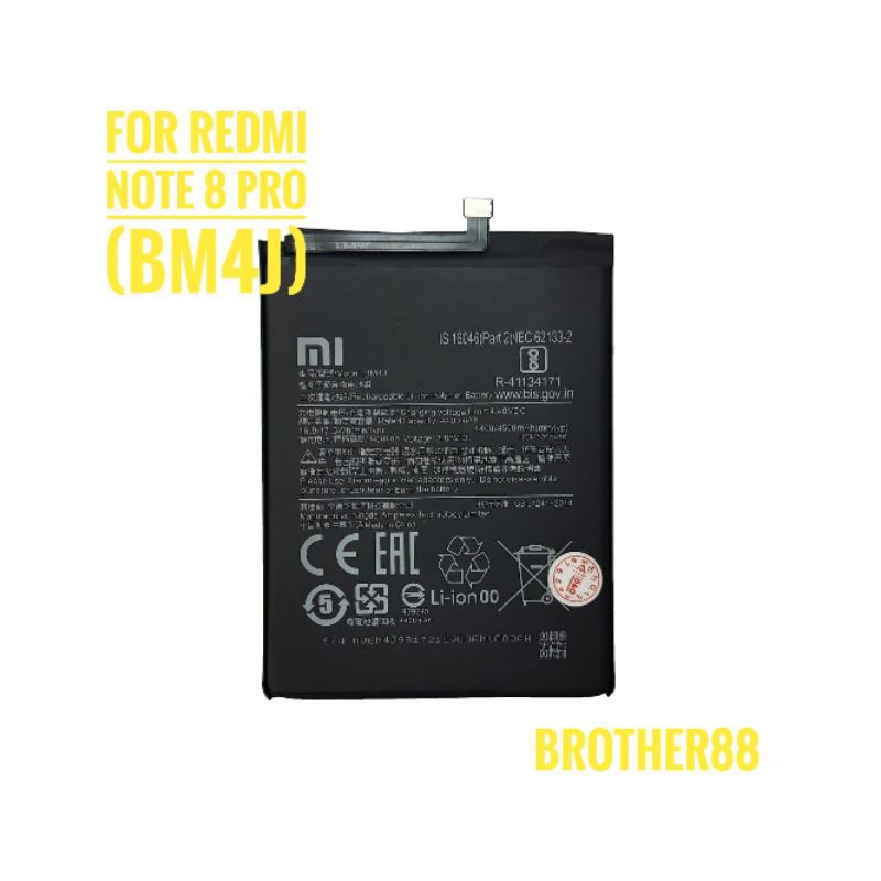 BATTERY BATERAI BATRE XIAOMI REDMI NOTE 8 PRO (BM4J) ORIGINAL