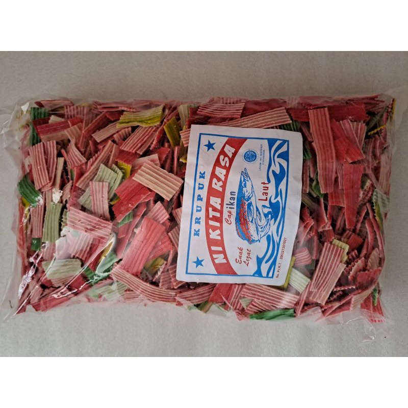 

KERUPUK SISIR / ASBES WARNA MERK NI KITA RASA 1 BAL 4,5KG
