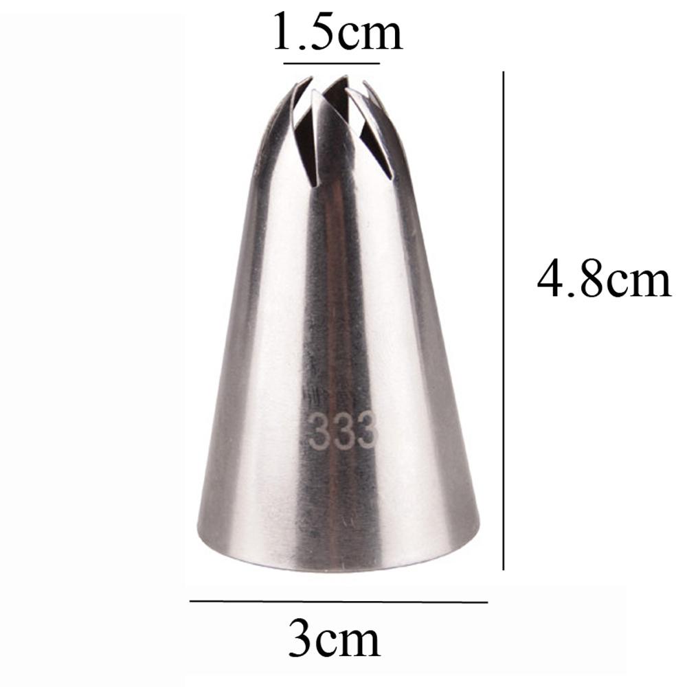 Solighter Icing Piping Nozzle Bakeware Pastry Tips Alat Es Krim Cupcake Stainless Steel