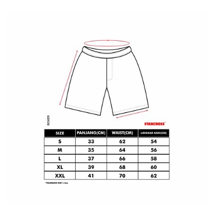 CELANA PENDEK BOXER STARCROSS | BXS 305