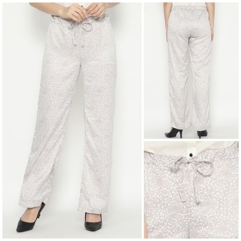 HnM celana satin piyama bunga