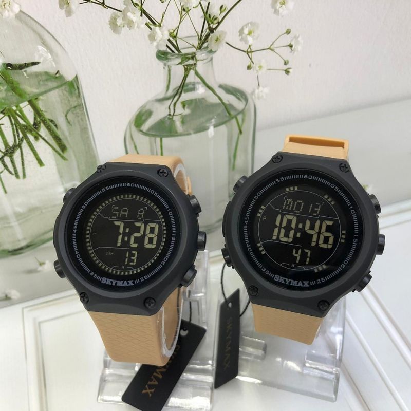 SKYMAX ORIGINAL JAM TANGAN SPORT DIGITAL COUPLE