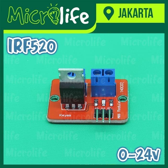 Mosfet IRF520 0 - 24v 5A Motor Solenoid LED Driver Module