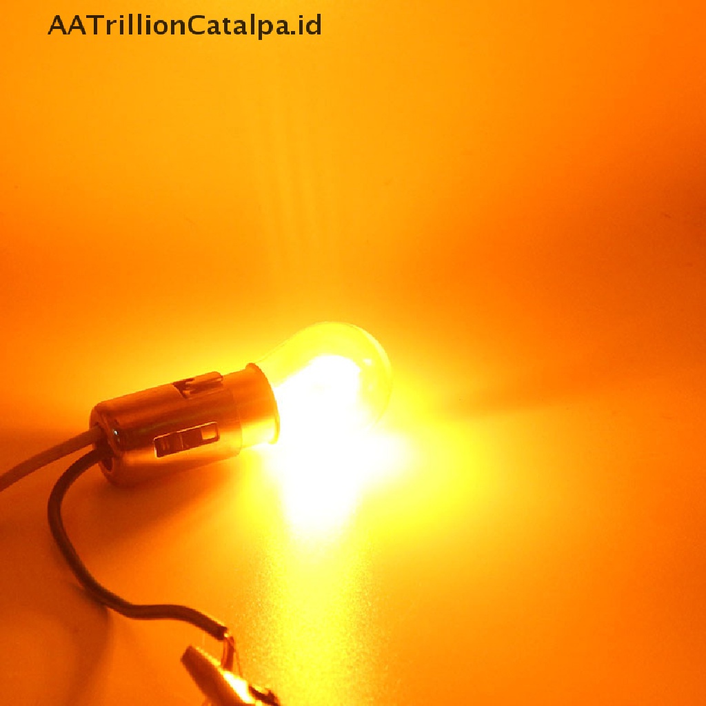 Aatrillioncatalpa 2Pcs Lampu Bohlam LED 1156 BA15S P21W 1157 BA15D Untuk Mobil