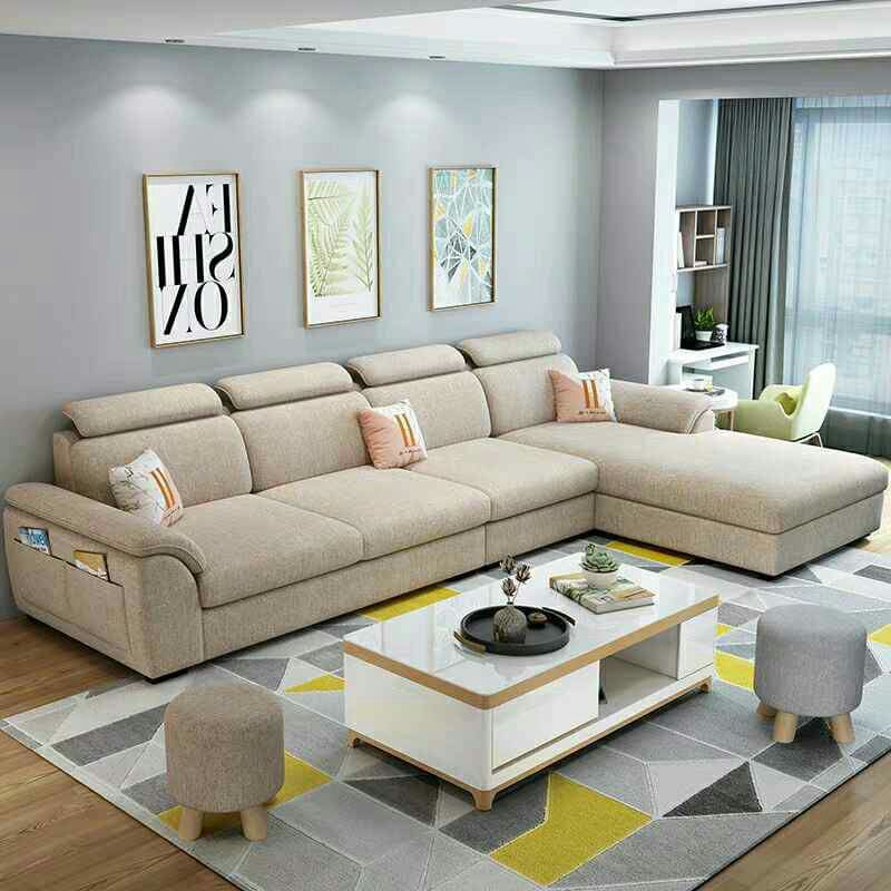 sofa ruang tamu/sofa minimalis/sofa Lsudut/sofa letter L/sofa kulit