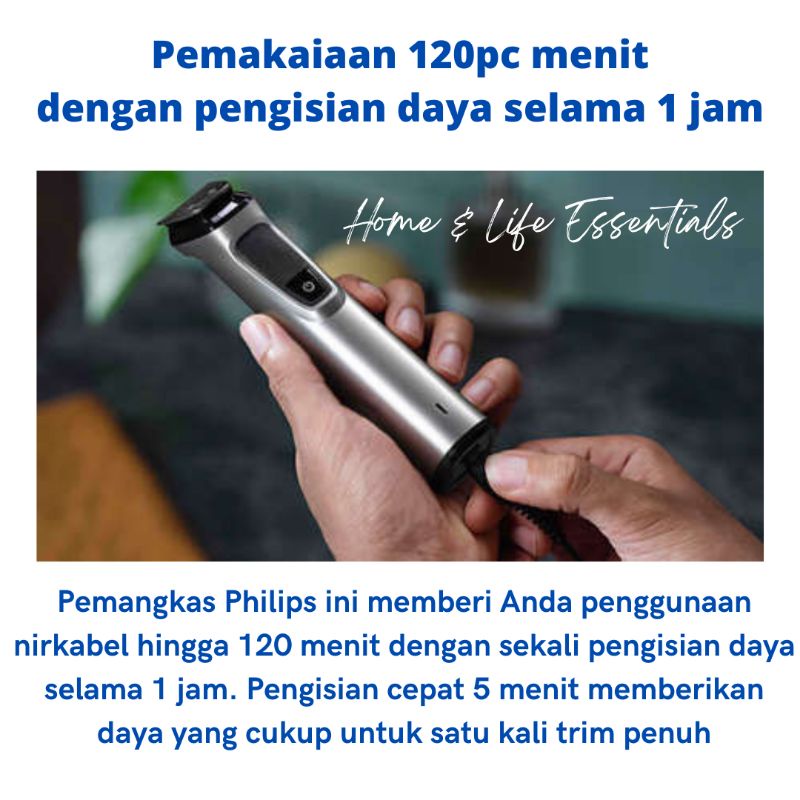 Multigroom Philips MG7720 series 7000 14-in1 Alat Cukur Philips Multigroom MG7720 All in One