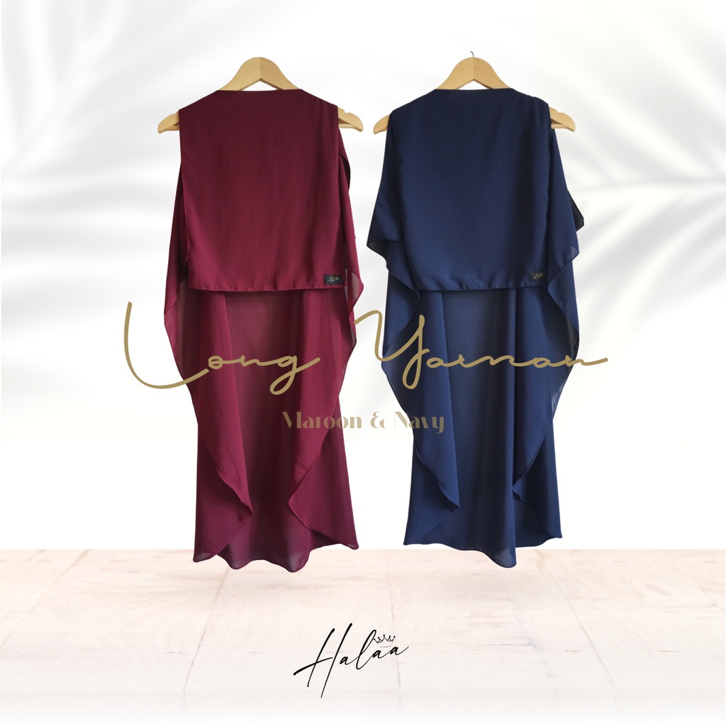 CADAR NIQAB LONG YAMAN EAGLE REMPEL SIFON SILKY / SIFON PREMIUM BY HALAA