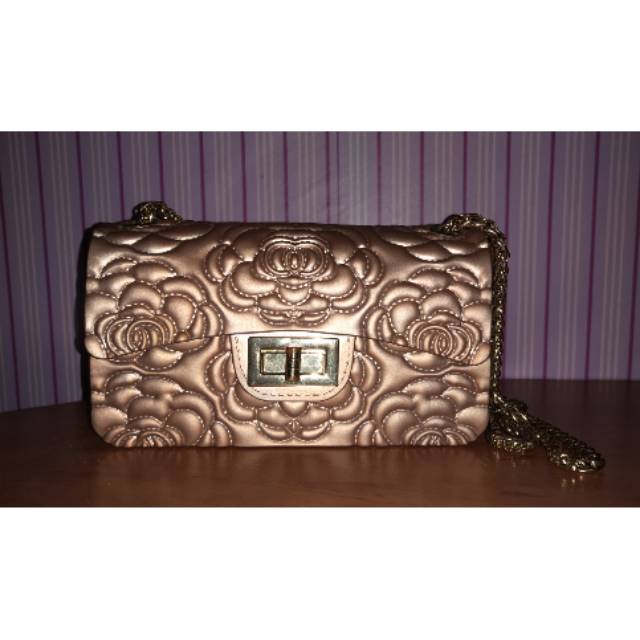 Tas Gucci jelly motif bunga timbul