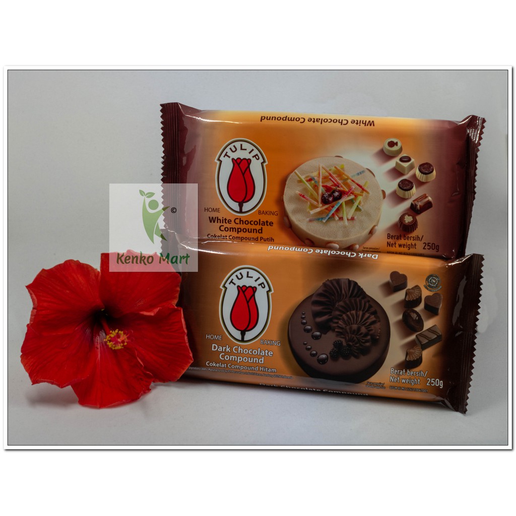 TULIP Coklat Compound Classic 250g - TULIP Dark Choco Compound 250 gr