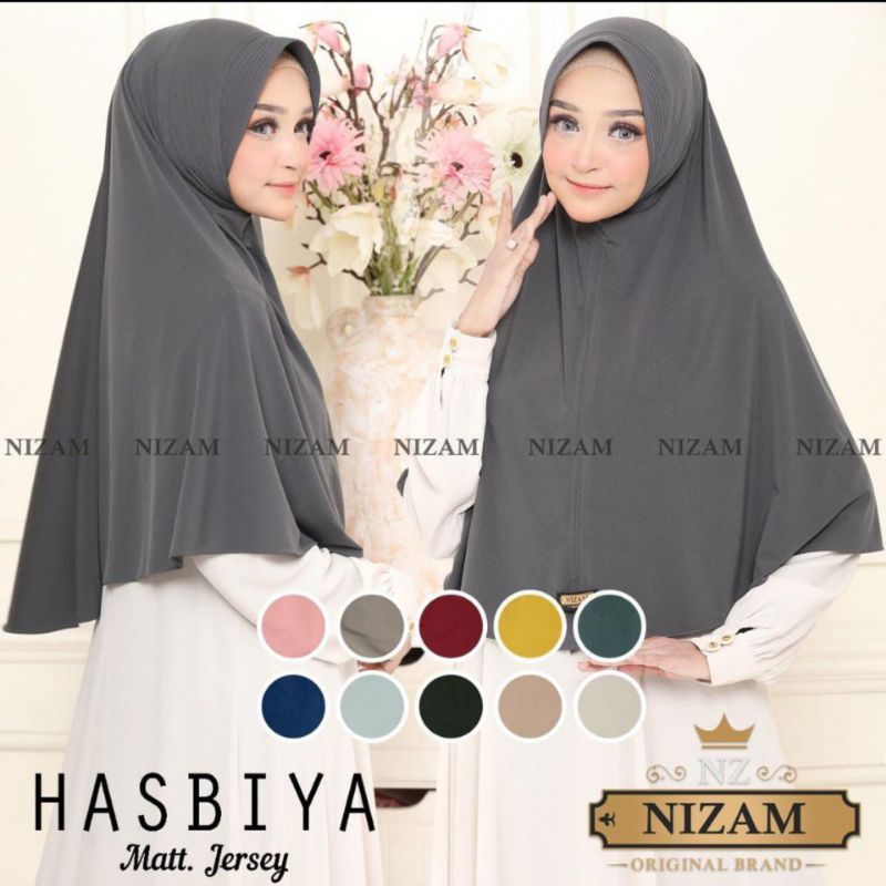 Khimar Hasbiya size L Jersy By Nizam Scarf