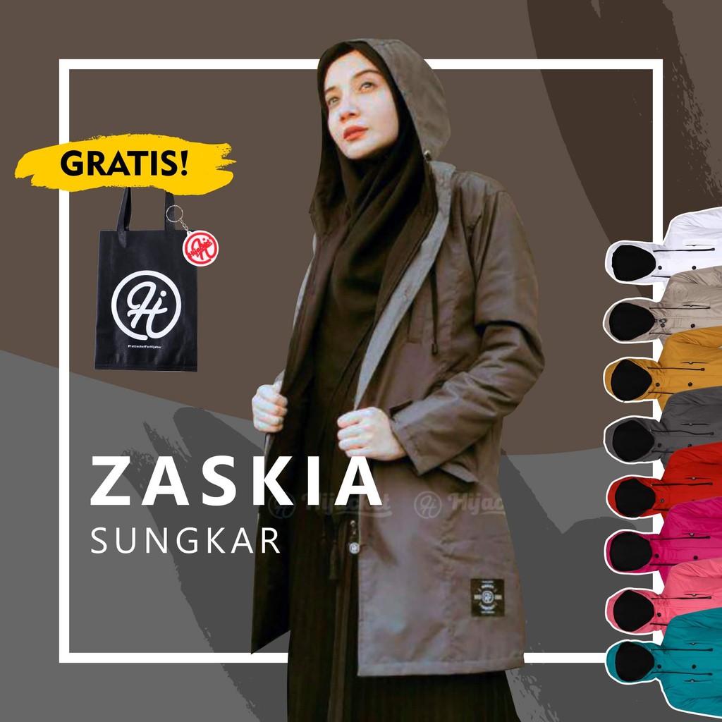 Hijacket Ixora - Jaket Muslimah Hijaket Wanita - Jaket Hijab Muslimah