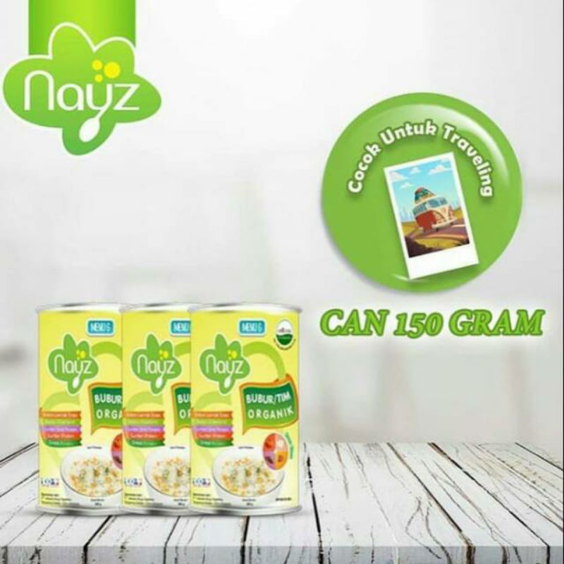 Nayz Bubur/Tim Organik Kaleng 150g