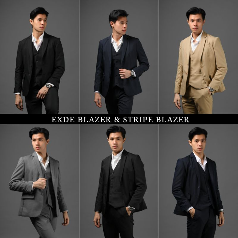 EXDE BLAZER & STRIPE BLAZER By Male id | by Heymale id