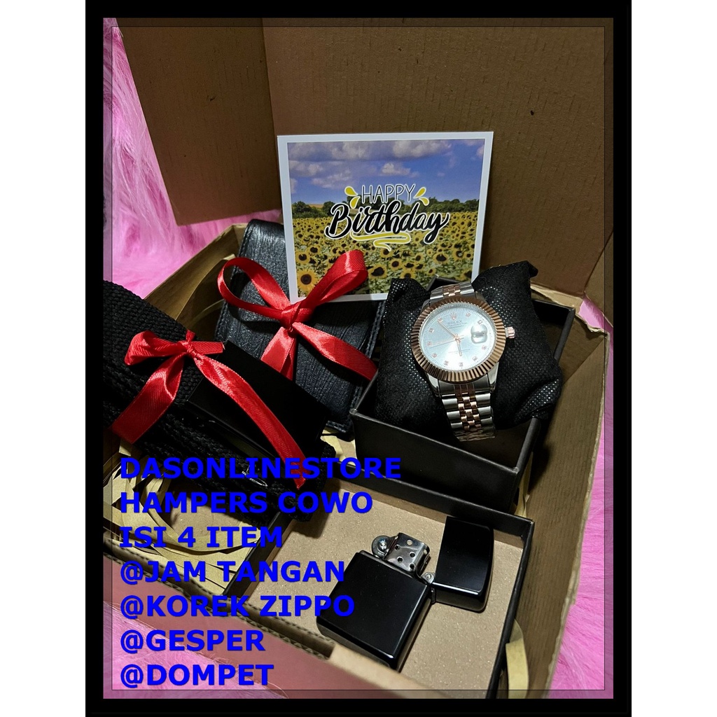

Hampers kado ulang tahun cowok / hampers black / kado anniversary cowo - Paket 1, BIRTHDAY MURAH