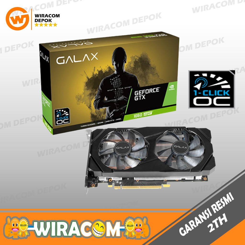 GALAX Geforce GTX 1660 SUPER 6GB DDR6 (1-Click OC) GTX1660 SUPER 6 GB