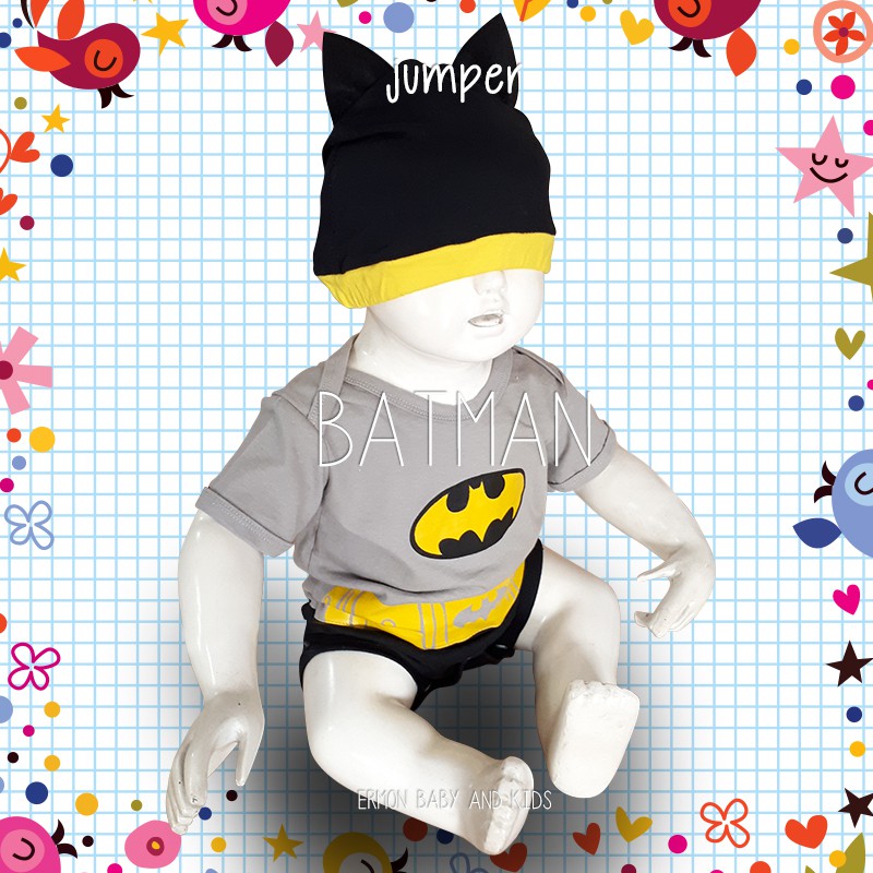 ✅ baju bayi jumper bayi baju anak karakter batman ✅