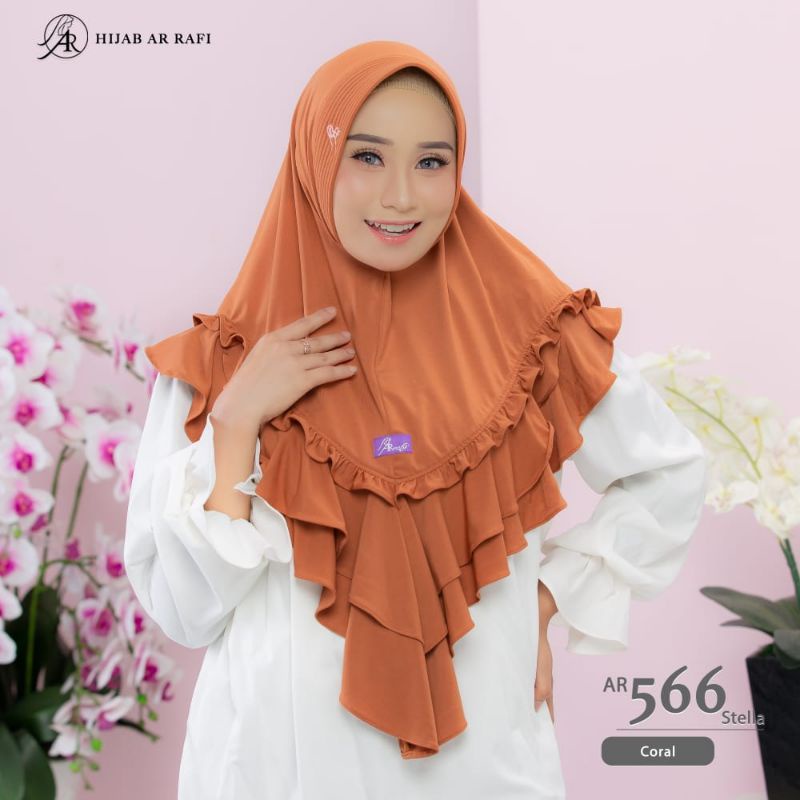 ar 566 | hijab arrafi | bergo | jilbab instan