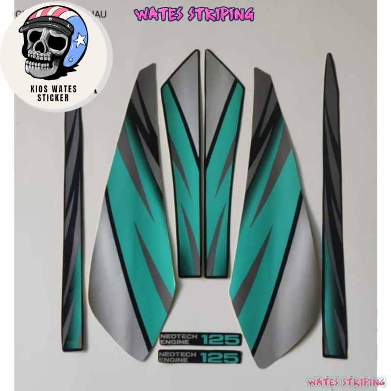 Striping Sticker Lis Les Polet honda GL MAX  GLMAX 1996 1997 BIRU TOSCA  gl max tahun 96 97 biru tos