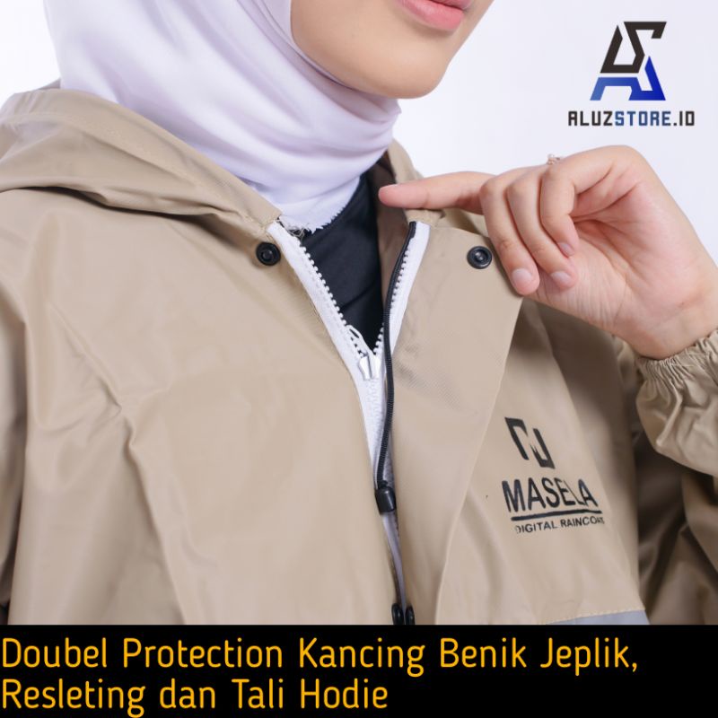 JAS HUJAN ,RAINCOAT Pria Wanita Setelan Full PressTerbaik BY MASELA Anti Rembes Lentur Nyaman Digunakan