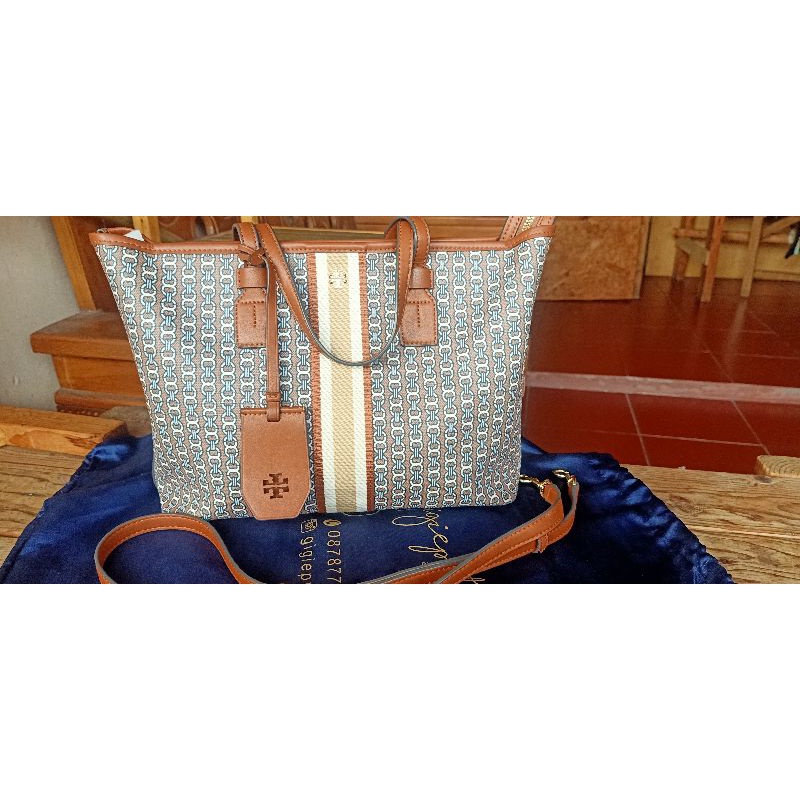 Tory Burch Gemini link small Zip Tote Preloved Sold ❌