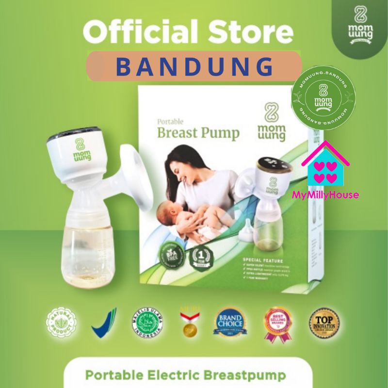 POMPA ASI PORTABLE ELEKTRIK MOM UUNG / Momuung breast pump / breast feeding /