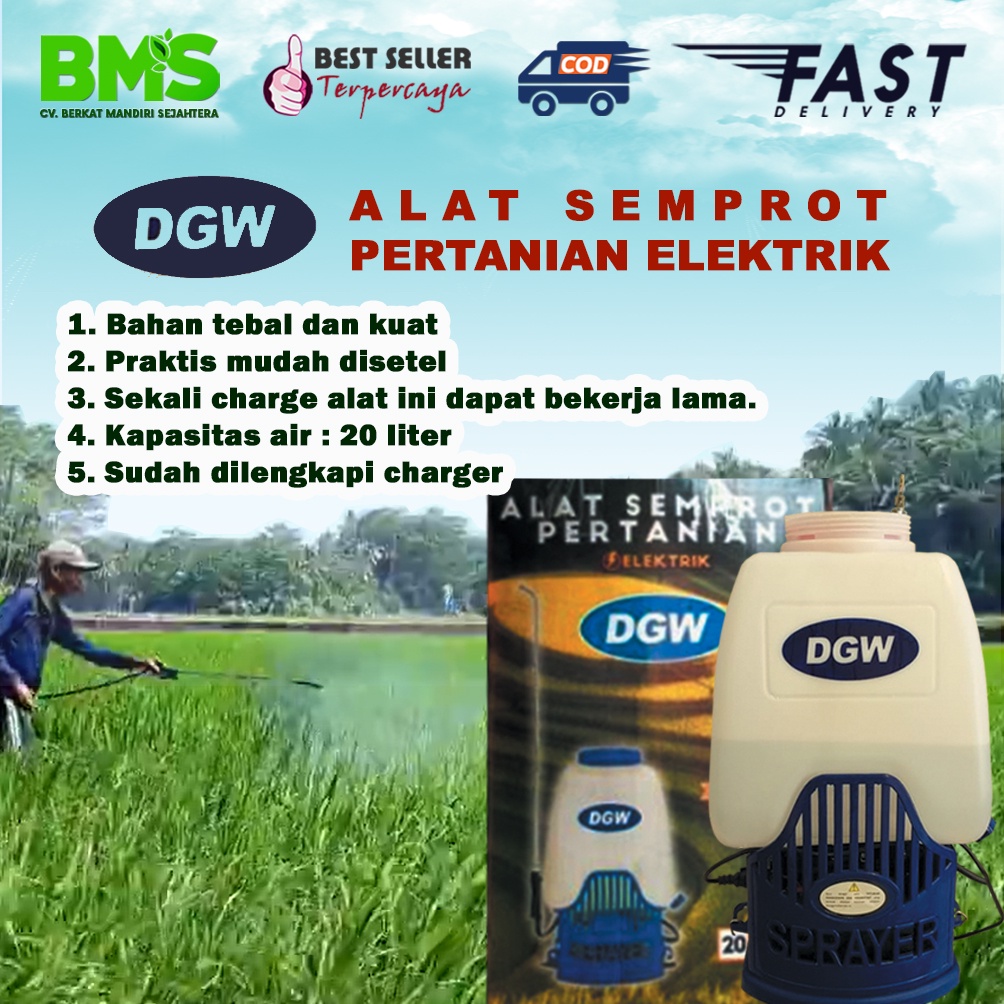 TANGKI ELEKTRIK SPRAYER DGW KAPASITAS 20 LITER