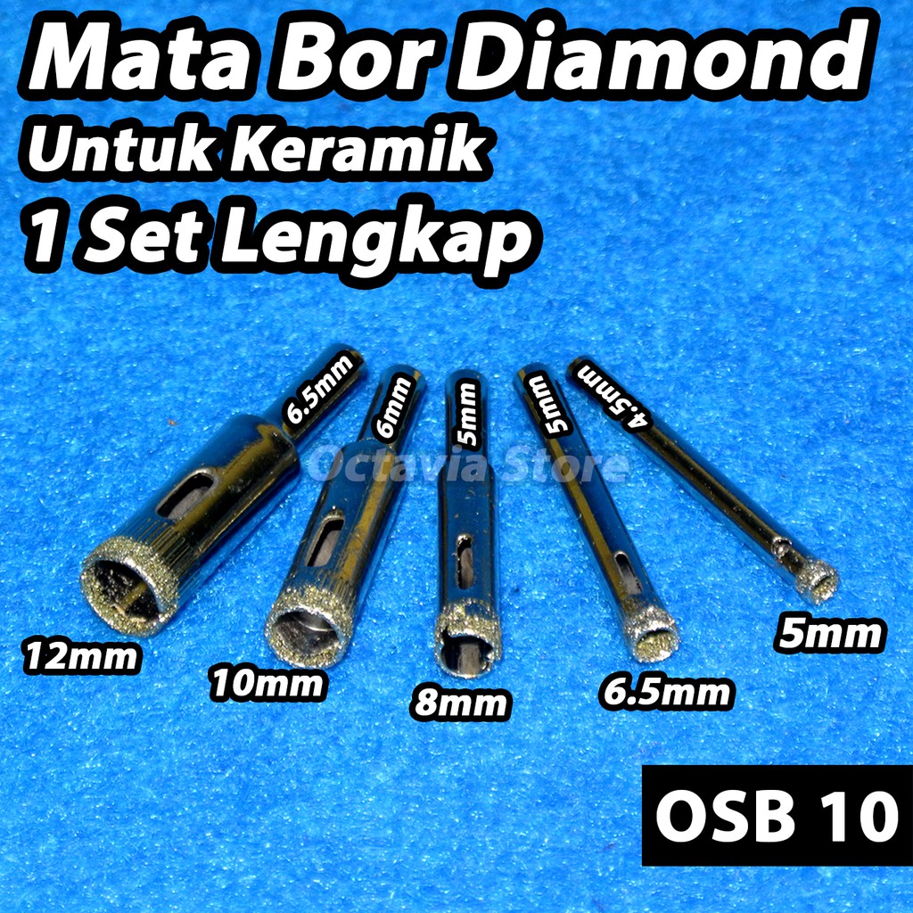 Mata Bor keramik 1 set lengkap OSB10