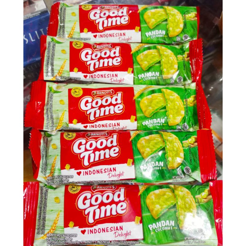 Good Time Biskuit Pandan Kelapa (5pcs)