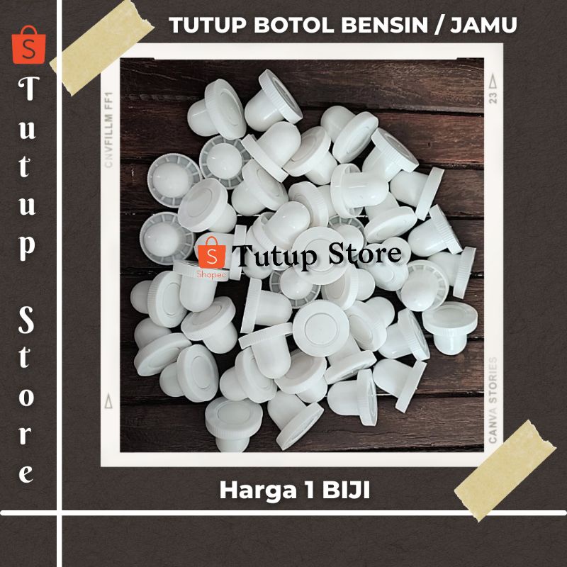 Tutup Botol Plastik untuk botol bensin / botol jamu 1 literan