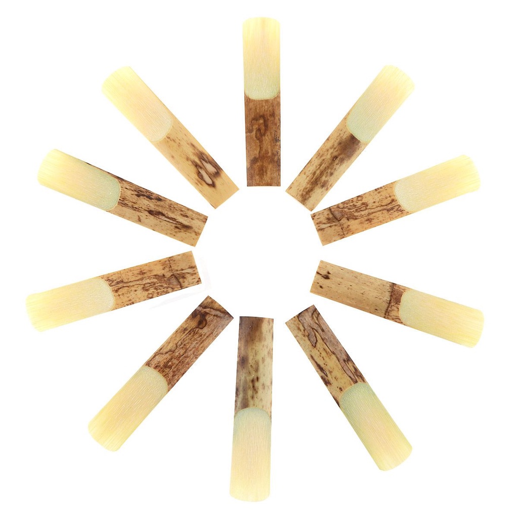 10pcs Reed Bahan Bambu Kekuatan 2.5 Untuk Alto bE Saxophone